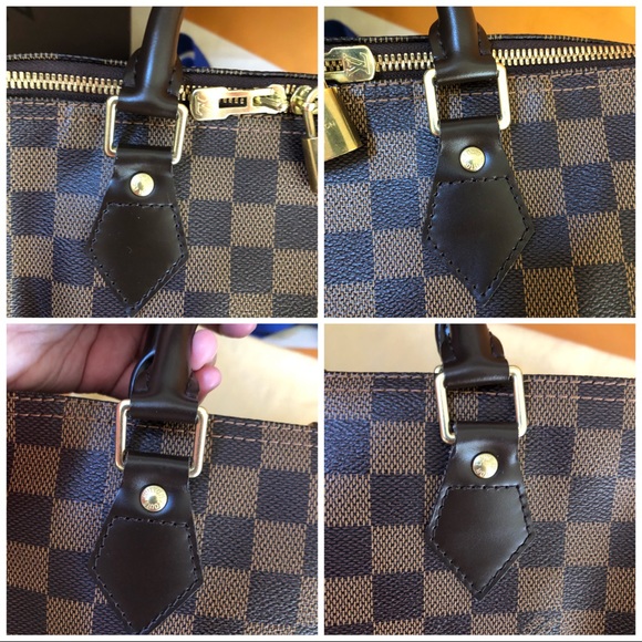 Authentic LV Speedy Damier Bandouliere 30 - Picture 8 of 16